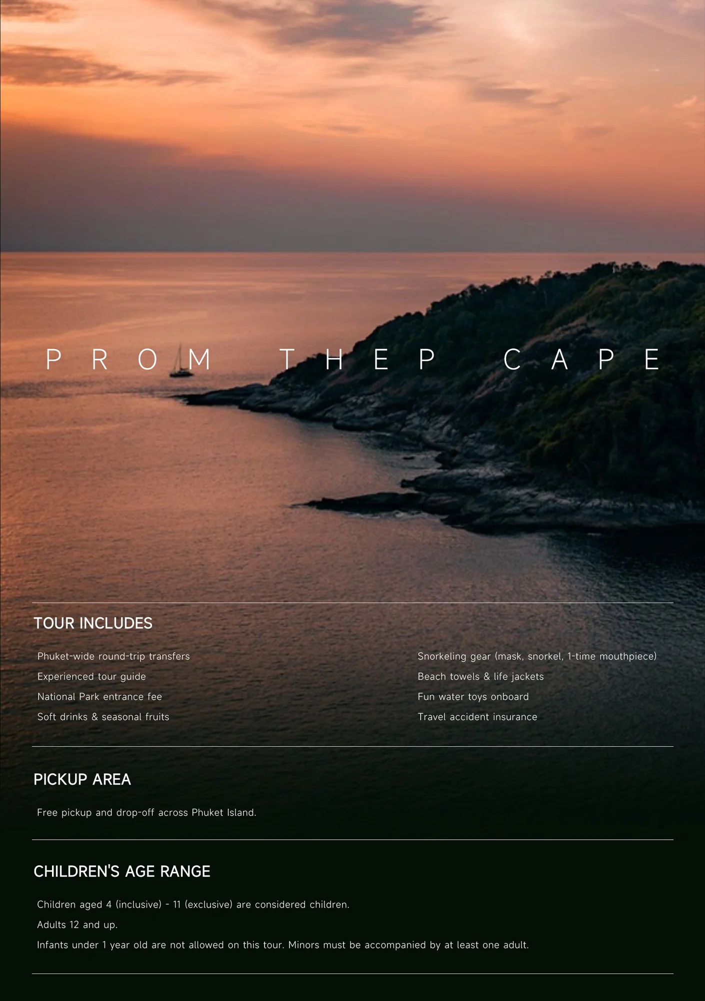 RACHA SIGNATURE SERIES: Racha Noi, Racha Yai & Promthep Sunset — image 1