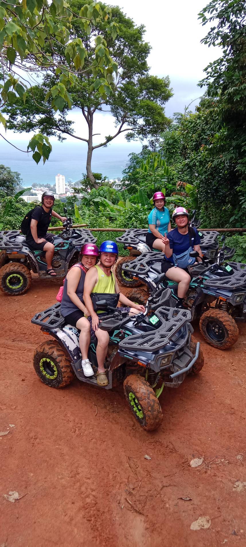 600cc buggy ATV overlooking the sea on a sightseeing tour in Phuket