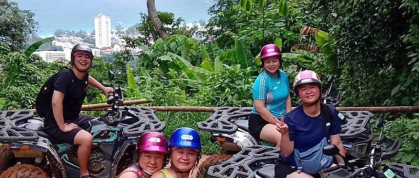 600cc buggy ATV overlooking the sea on a sightseeing tour in Phuket