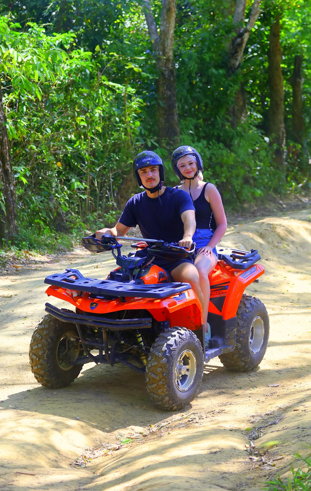 Two-seat 200cc ATV on an adventure trail in Phuket