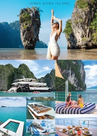The Exclusive Trip James Bond Island by Seanery Catamaran (2nd Floor: Cabana-frontside, Sofa Bed-backside) 2-3 pax +Slider+ Lunch+Dinner+Alcohol Shot + DJ. + SIC Transfer (Include National Park Fee) — image 1
