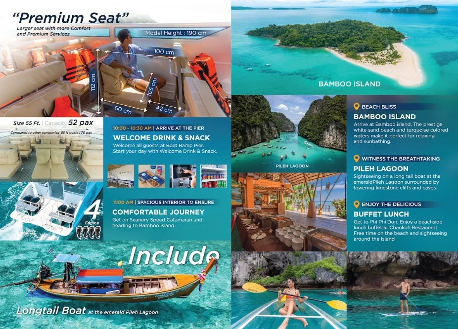 Phi Phi Island + Bamboo Island + Sunset Maiton by Speed Catamaran + Lunch + SIC Transfer & Longtail boat (Include Park Fee) — image 3