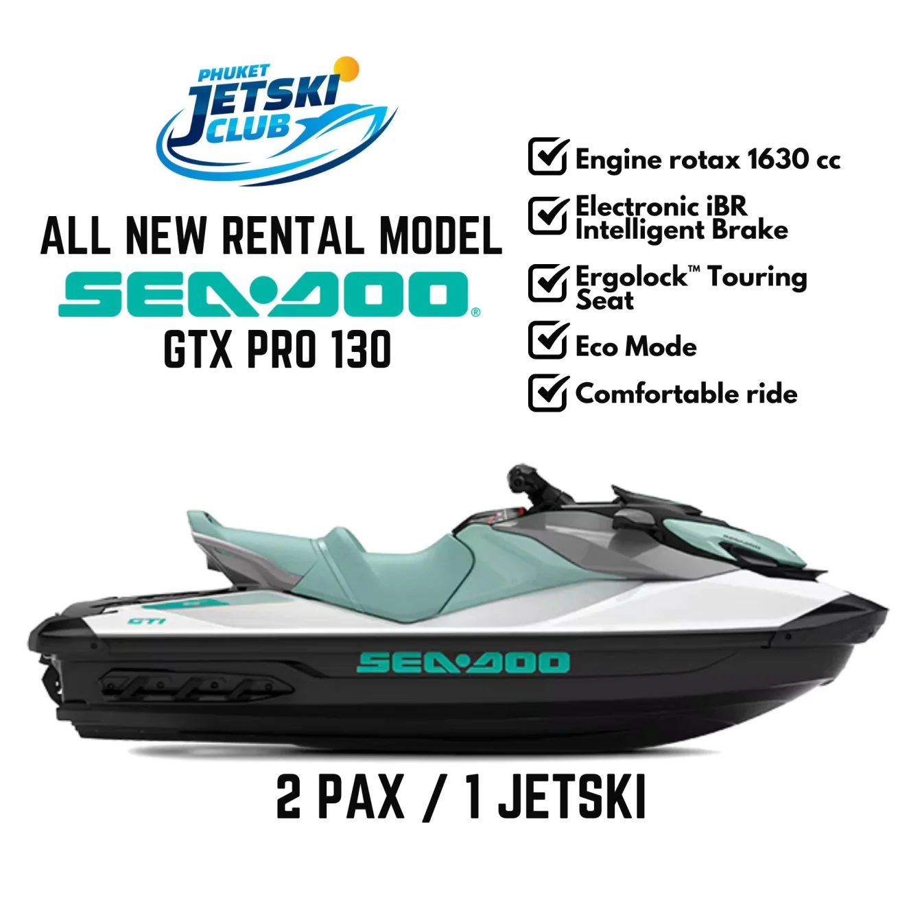 Jet Ski Tour (SEADOO GTX 1630 cc) - Half Day 9 Points Exotic Escape 4 Hours Paradise + Lunch + Hotel Transfer  (09.00-13.00 / 13.30-17.30) — image 22