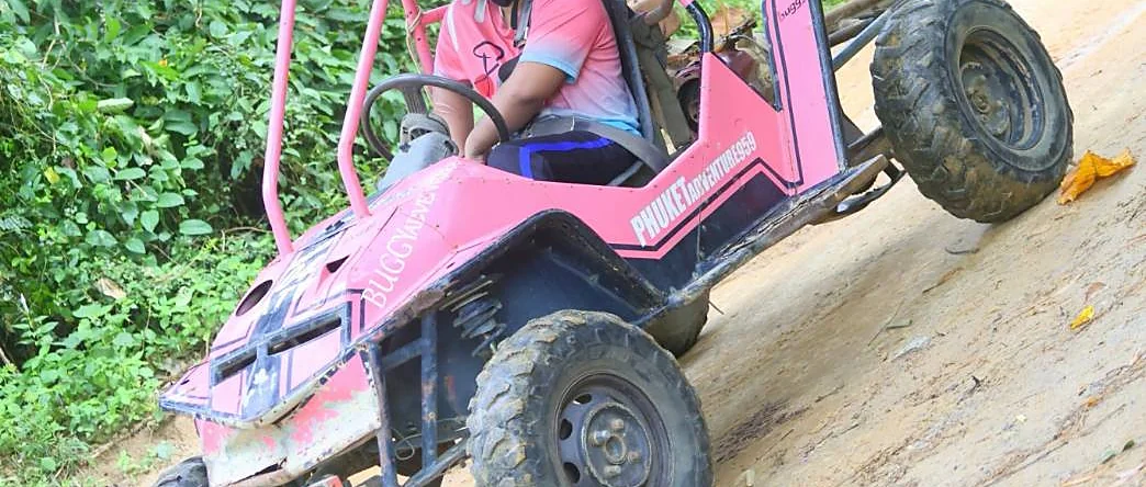 Single-seat 400cc buggy on an off-road adventure trail in Kathu, Phuket
