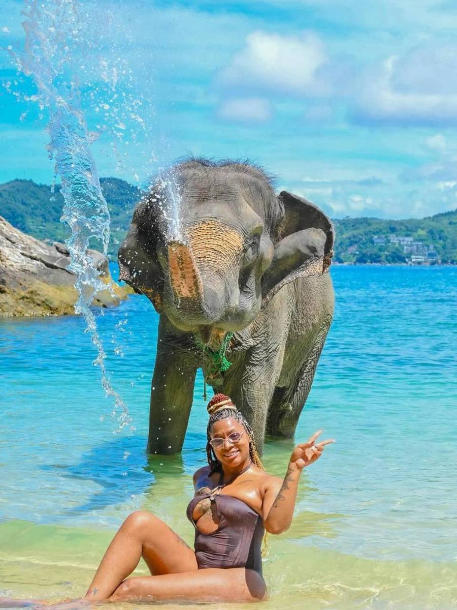 Take Photo & Ride Elephant on the Beach 15 minutes + SIC Transfer (Include Entrance Fee) — image 3