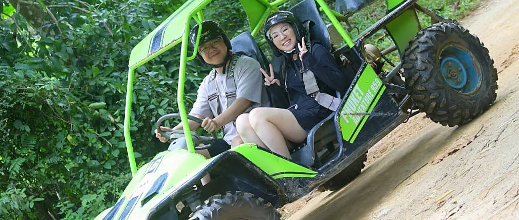 Two-seat 400cc buggy on an off-road adventure in Kathu, Phuket