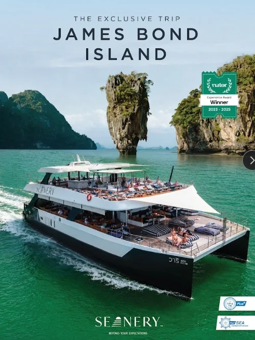 The Exclusive Trip James Bond Island by Seanery Catamaran (2nd Floor: Cabana-frontside, Sofa Bed-backside) 2-3 pax +Slider+ Lunch+Dinner+Alcohol Shot + DJ. + SIC Transfer (Include National Park Fee) — image 14
