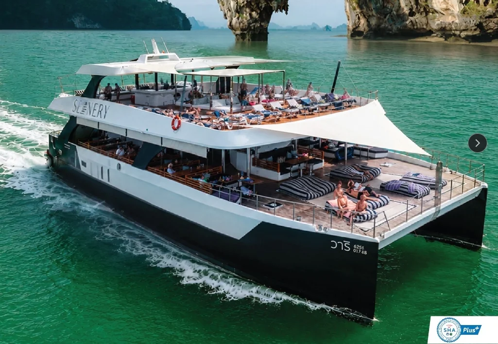 The Exclusive Trip James Bond Island by Seanery Catamaran (2nd Floor: Cabana-frontside, Sofa Bed-backside) 2-3 pax +Slider+ Lunch+Dinner+Alcohol Shot + DJ. + SIC Transfer (Include National Park Fee) — image 9