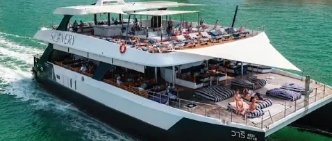 Seanery catamaran cruising from Phuket to James Bond Island