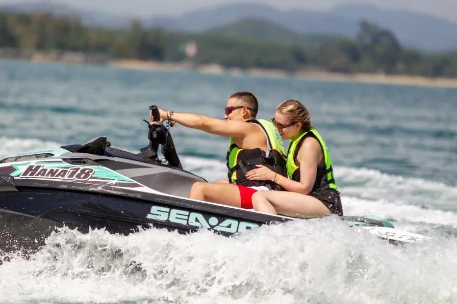 Jet Ski Tour (SEADOO GTX 1630 cc) - Half Day 9 Points Exotic Escape 4 Hours Paradise + Lunch + Hotel Transfer  (09.00-13.00 / 13.30-17.30) — image 2