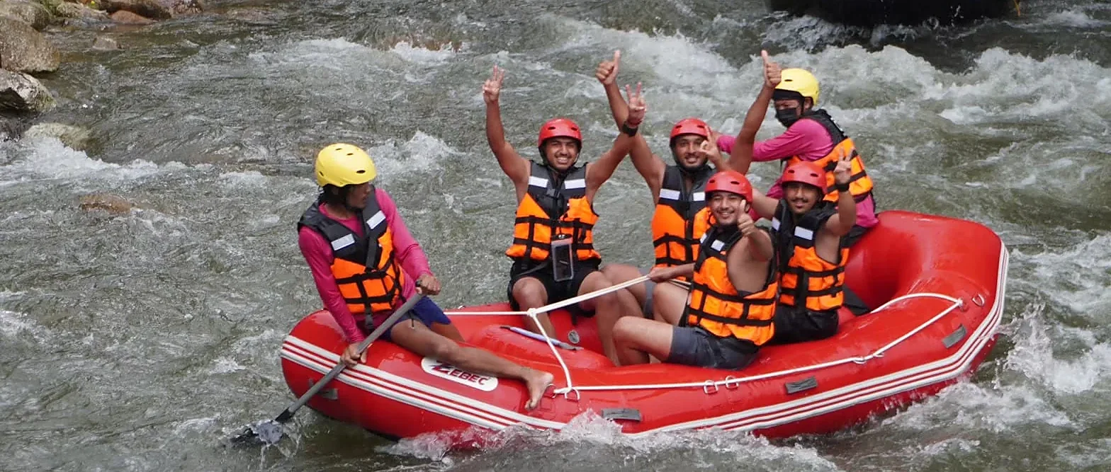 White Water Rafting (5 Km.) + Lunch + Zipline + SIC Transfer (Incl. Elephant Trekking 30 mins. & ATV Ride 30 mins.)