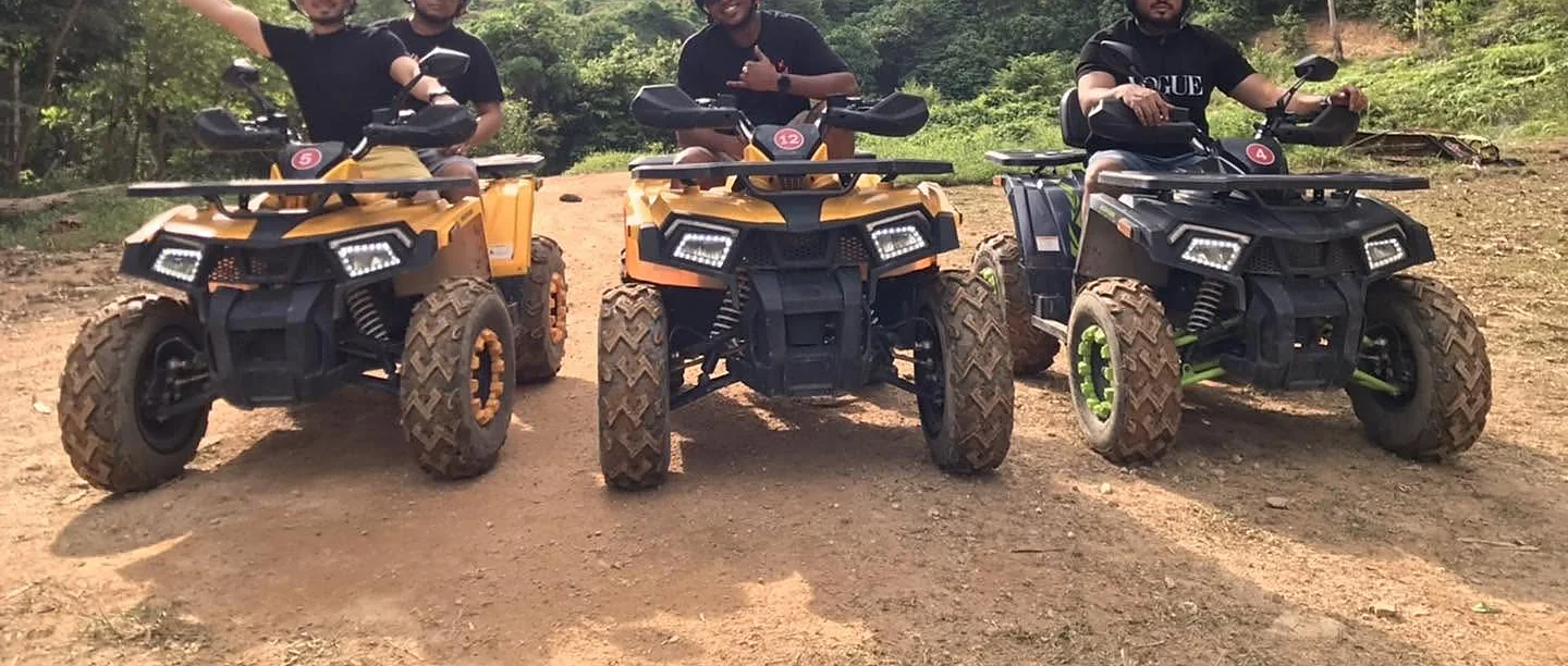 Rider exploring a rugged jungle trail on a one-hour ATV tour in Phuket