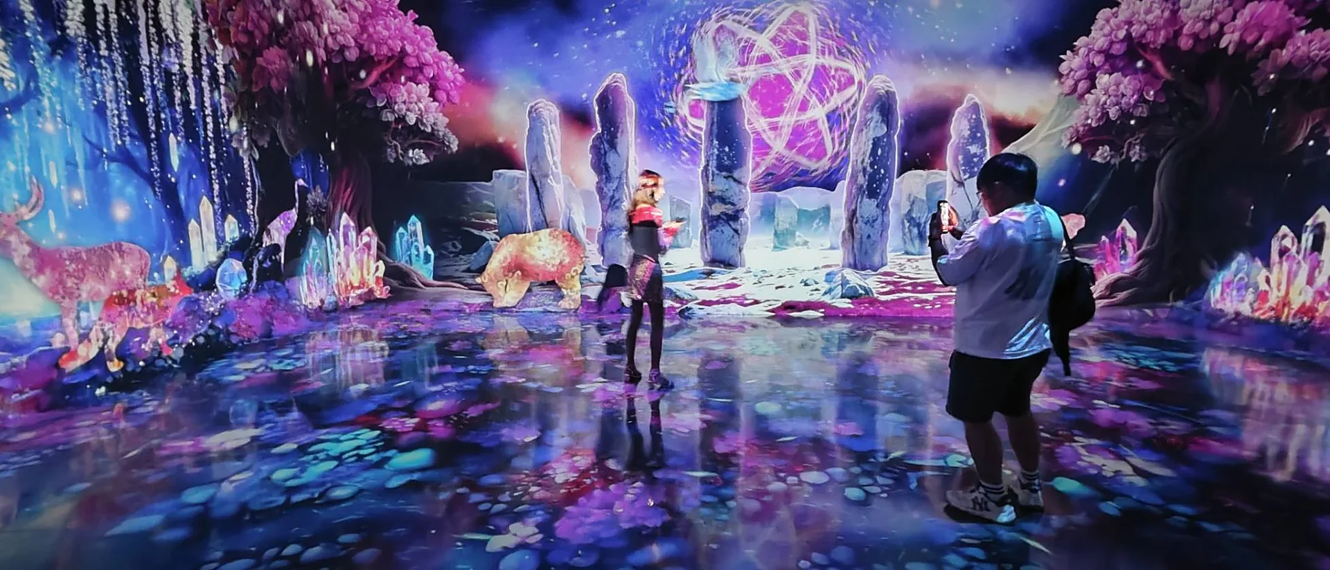 Colourful immersive displays at MAYA Media Art Museum in Phuket