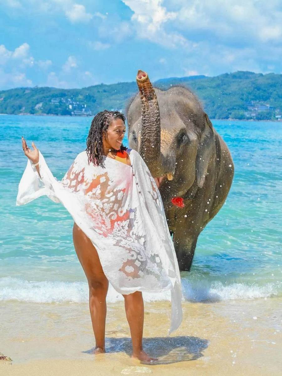 Take Photo & Ride Elephant on the Beach 15 minutes + SIC Transfer (Include Entrance Fee) — image 6